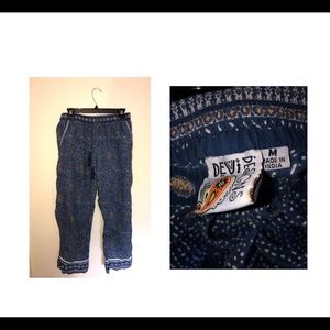 Loose patterned pants